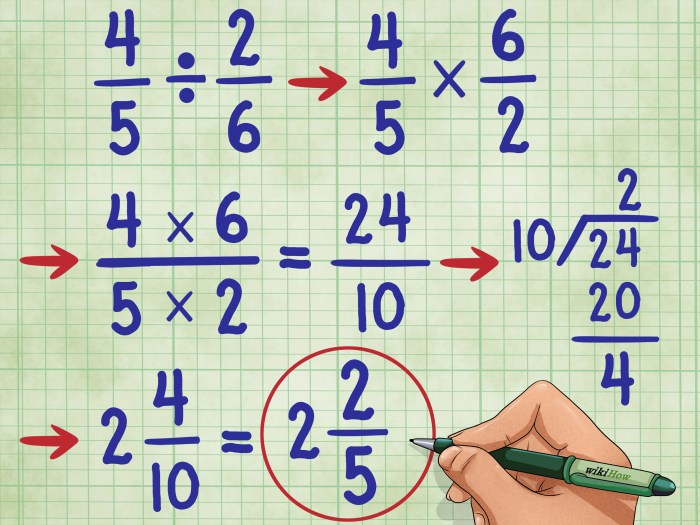 Olivia divided a fraction by 3/4