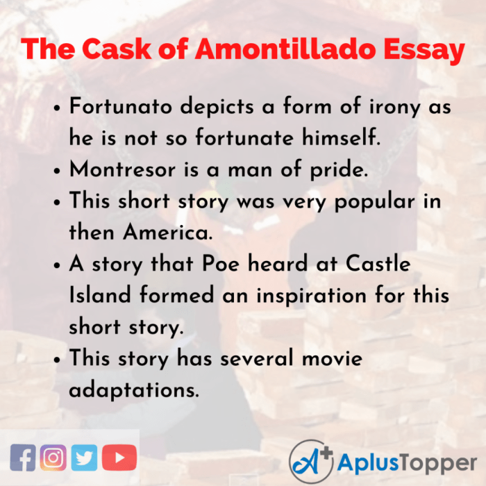 The cask of amontillado answer key pdf