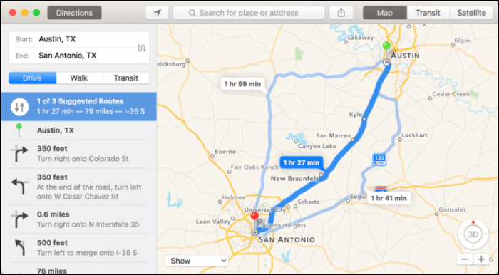 Distance between two cities in michigan