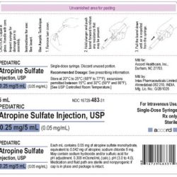 Atropine sublingual ophthalmic secretions administration repackaging dose unit excessive novel respiratory treatment use