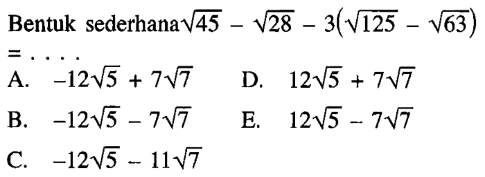 What is the simplified form of 3 startroot 135 endroot