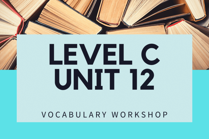 Vocabulary workshop level c unit 12 answers