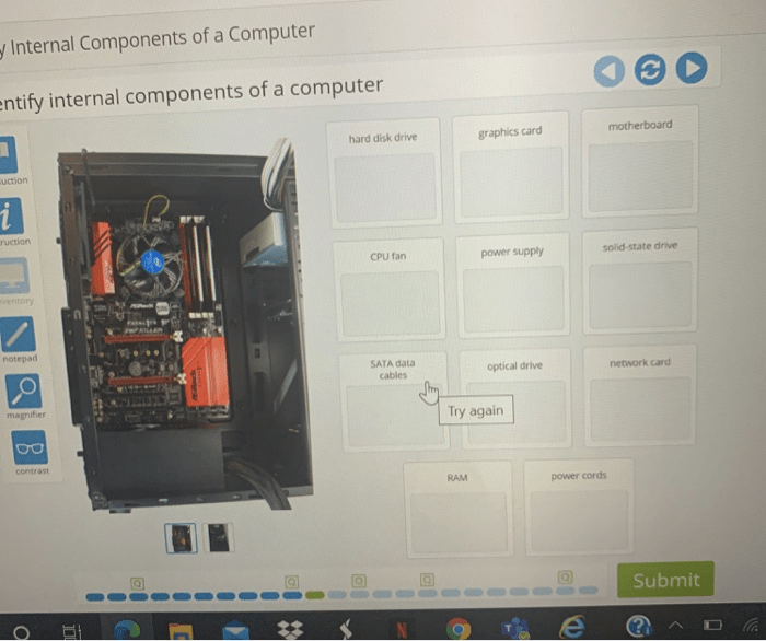 Advanced hardware lab 1-1 identify internal parts of a computer