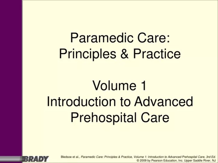 Paramedic care principles and practice 6th edition